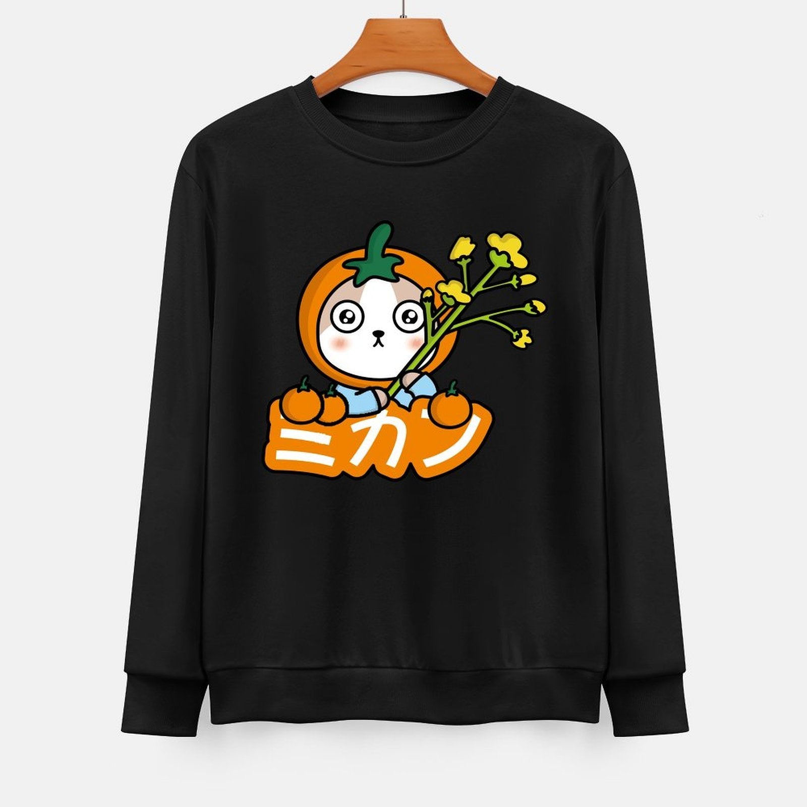 Front Patterned Long Sleeve TopSoft-Touch Vintage